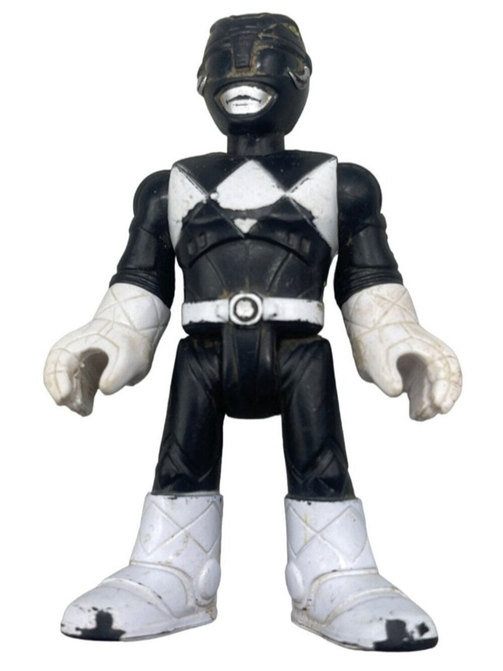 Imaginext action figure power Ranger black Mighty Morphin Fisher Price 3" READ
